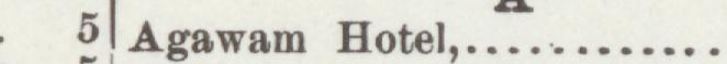 The index line reading Agawam Hotel in the 1897 atlas