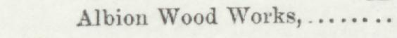 The line reading Albion Wood Works in the 1896 atlas index