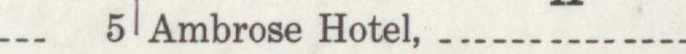 The line reading Ambrose Hotel in the 1914 atlas index