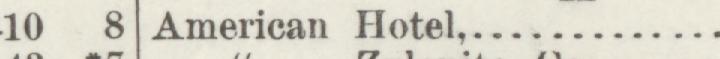 The line reading American Hotel in the 1888 atlas index
