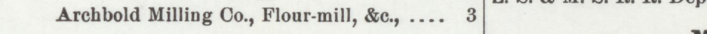The line reading Archbold Milling Oo.,Flour-mill, &e in the 1901 atlas index