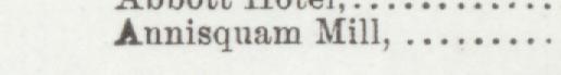 The line reading Aunisqunm Mill in the 1892 atlas index