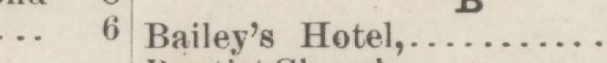 The line reading Bailey's Hotel in the 1888 atlas index