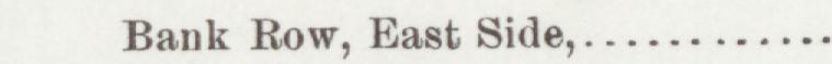 The line reading Bank Row, East Side in the 1892 atlas index