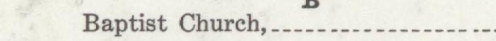 The index line reading Baptist Church in the 1912 atlas