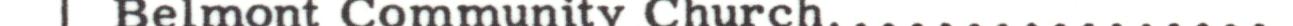 The line reading Be mont Communitv Church in the 1956 atlas index
