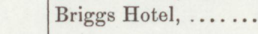 The line reading Briggs Hotel in the 1899 atlas index