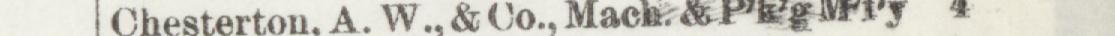 The line reading Chesterton. A. W.& Co., Mach.d Pg*Y in the 1892 atlas index