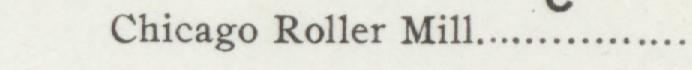 The line reading Chicago Roller Mill in the 1899 atlas index