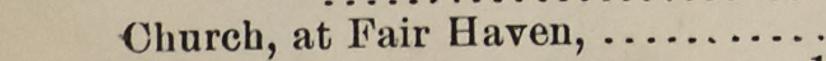 The line reading Church, at Fair Haven in the 1893 atlas index