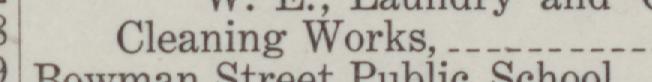 The line reading Cleaning Works in the 1909 atlas index