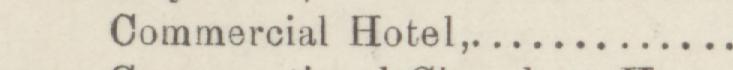 The line reading Commercial Hotel in the 1884 atlas index