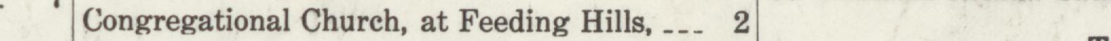 The line reading Congregational Church, at Feeding Hills, -_ in the 1920 atlas index