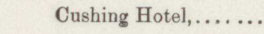 The line reading Cushing Hotel in the 1893 atlas index
