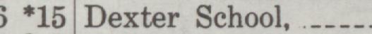 The line reading Dexter School in the 1917 atlas index