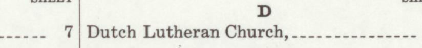 The line reading Dutch Lutheran Church in the 1911 atlas index