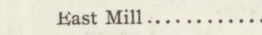 The line reading East Mill in the 1907 atlas index