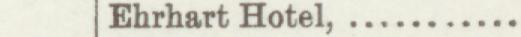 The line reading Ehrhart Hotel in the 1897 atlas index
