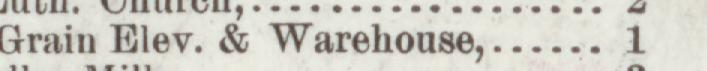 The line reading Elev. & Warehouse in the 1895 atlas index