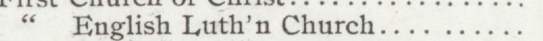 The line reading English Luth'n Church in the 1904 atlas index