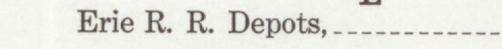 The index line reading Erie R. R. Depots in the 1908 atlas
