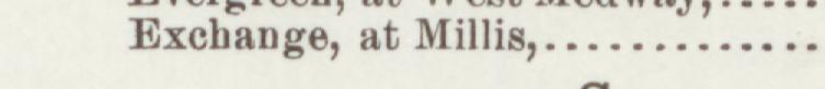 The line reading Exchange, at Millis in the 1897 atlas index