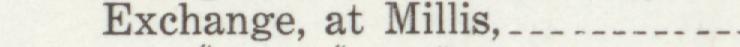 The index line reading Exchange, at Millis in the 1910 atlas