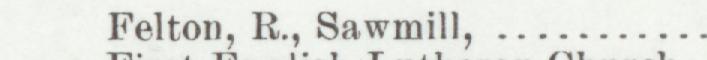 The line reading Felton, R., Sawmill in the 1901 atlas index