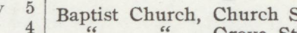The line reading First Baptist Church in the 1907 atlas index