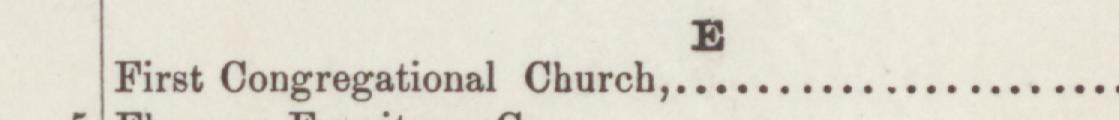 The line reading First Congregational Church. B in the 1889 atlas index