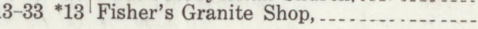 The line reading Fisher's Granite Shop in the 1911 atlas index