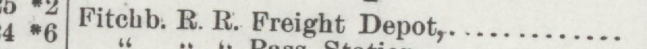 The line reading Fitelib. R. R. Freight Depot in the 1895 atlas index