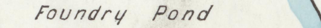 The line reading Foundry Pond in the 1912 atlas index