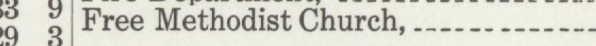 The line reading Free Methodist Church in the 1916 atlas index