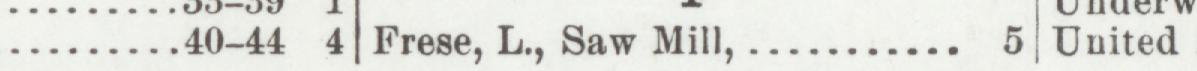 The index line reading Frese, L., Saw Mill in the 1904 atlas