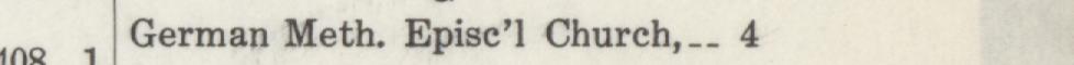 The line reading German Meth. Epise'1 Church, 4 in the 1914 atlas index