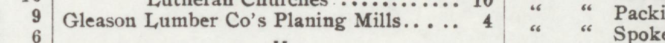 The line reading Gleason Lumber Co's Planing Mills in the 1907 atlas index