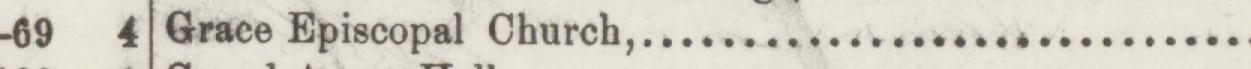 The line reading Grace Episcopal Church in the 1889 atlas index