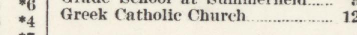 The line reading Greek Catholle Church in the 1932 atlas index