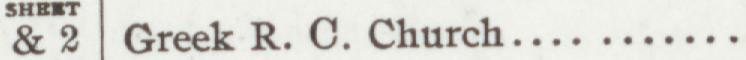 The line reading Greek R. C. Church in the 1905 atlas index