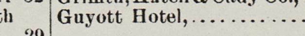 The line reading Guyott Hotel in the 1895 atlas index