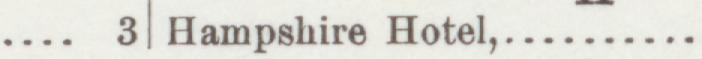 The index line reading Hampshire Hotel in the 1892 atlas