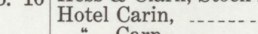 The line reading Hotel Carin in the 1911 atlas index