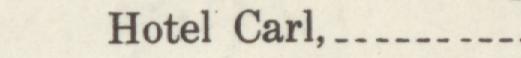 The index line reading Hotel Carl in the 1913 atlas