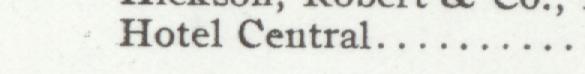 The line reading Hotel Central in the 1908 atlas index