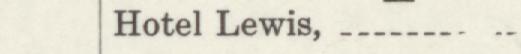 The line reading Hotel Lewis in the 1912 atlas index