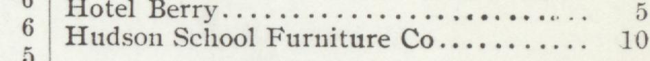 The line reading Hudson School Furniture Co in the 1907 atlas index