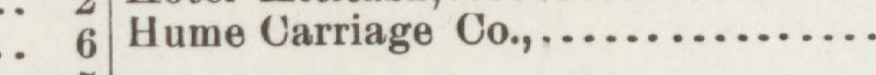The line reading Hume Carriage Co in the 1894 atlas index