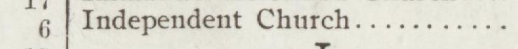 The line reading Independent Church in the 1904 atlas index