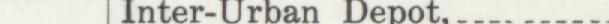 The line reading Inter-Urban Depot in the 1911 atlas index